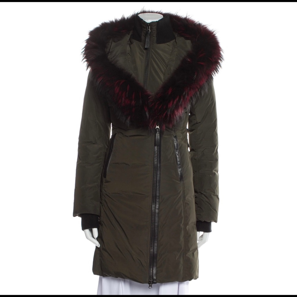Mackage Fur-Trim Hooded Down Jacket